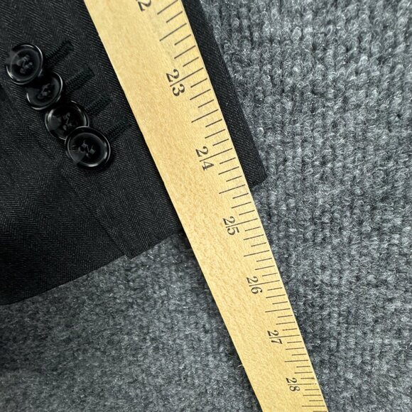 SuitSupply Suit Jacket Mens 42R Gray‎ Herringbone Wool Super 110s Surgeons Cuff - Picture 16 of 16